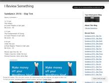 Tablet Screenshot of ireviewsomething.com